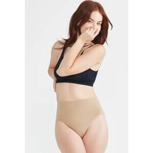 Large / X-Large Yummie High Rise Waist Brief Shaper Underwear Support Tan NEW